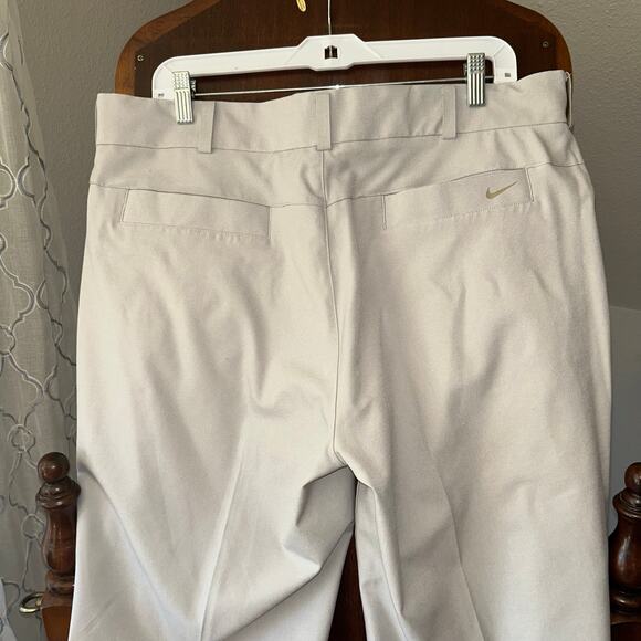 Nike Golf Pants Men chino 36x34” Cream Ivory Lightweight - Picture 6 of 9